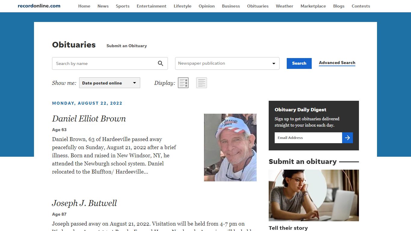 Times Herald-Record Obituaries in Middletown, NY | Times Herald-Record